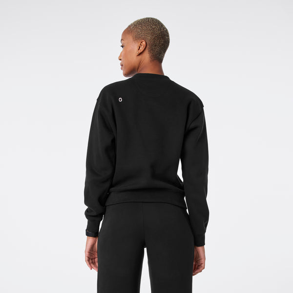 women's Black Off-Shift Relaxed - Crewneck Sweatshirt™