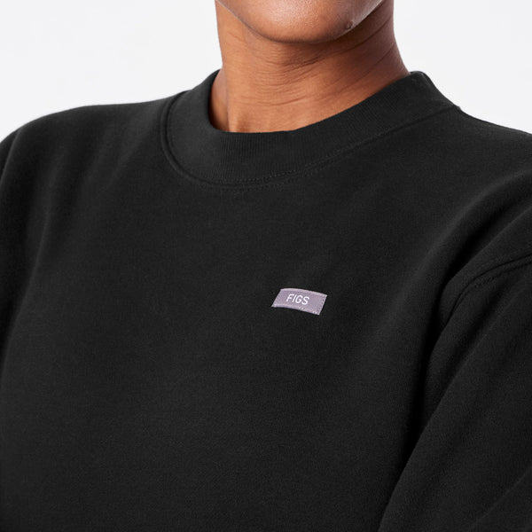 women's Black Off-Shift Relaxed - Crewneck Sweatshirt™