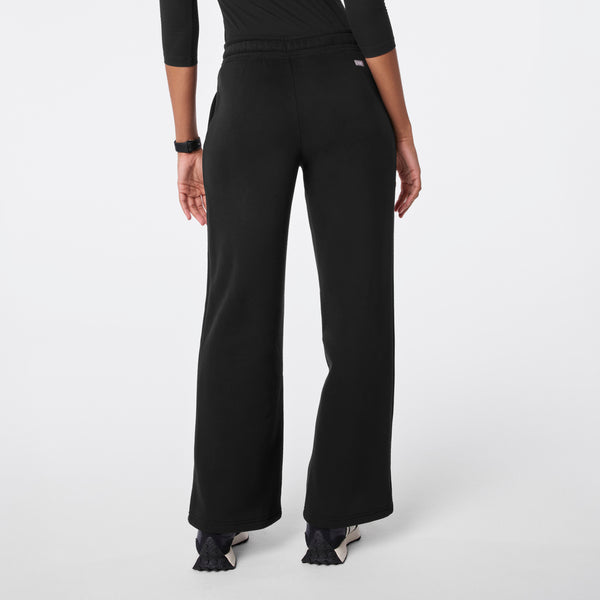women's Black Off-Shift Wide Leg - Sweatpant™