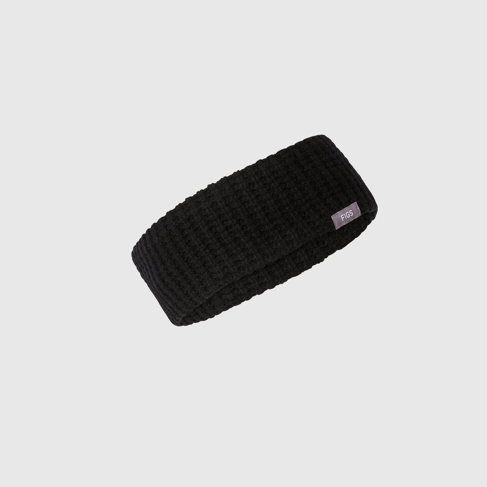 Black Waffle Earwarmer