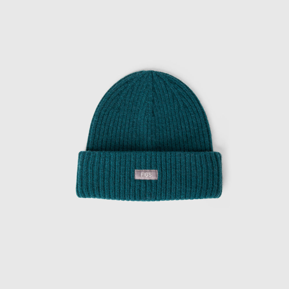 Caribbean Blue FIGS Logo Beanie