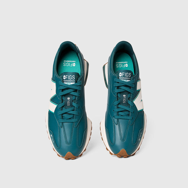 unisex Caribbean Blue FIGS | New Balance 327