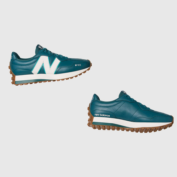unisex Caribbean Blue FIGS | New Balance 327