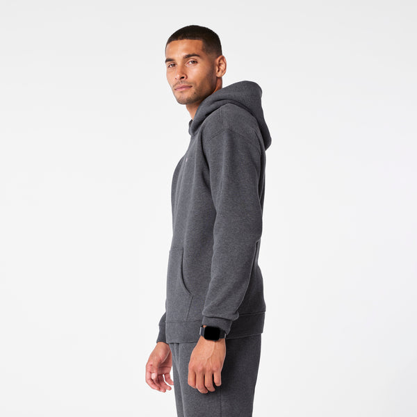 men's Charcoal Heather Grey Off-Shift - Hoodie Sweatshirt™