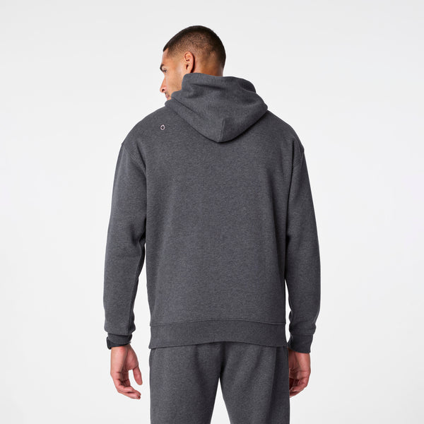 men's Charcoal Heather Grey Off-Shift - Hoodie Sweatshirt™