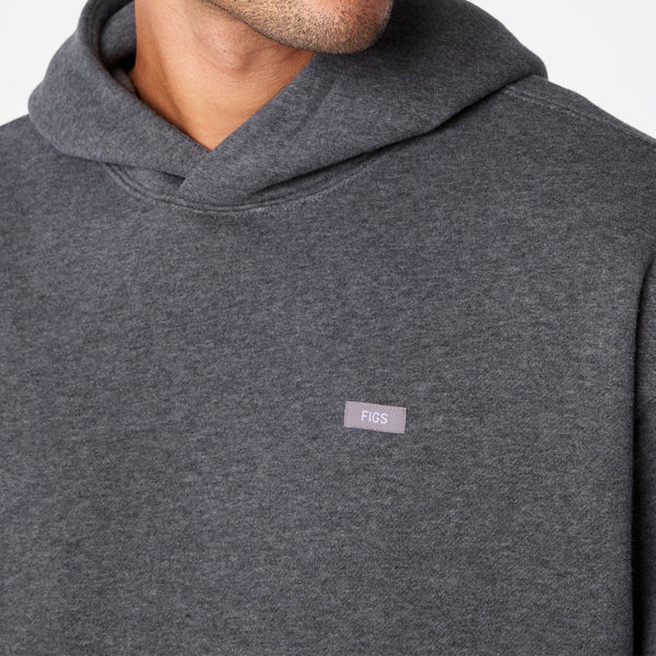 men's Charcoal Heather Grey Off-Shift - Hoodie Sweatshirt™