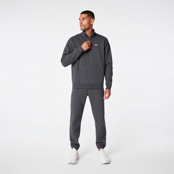 men's Off-Shift Charcoal Heather Grey ¼ Zip - Sweatshirt™