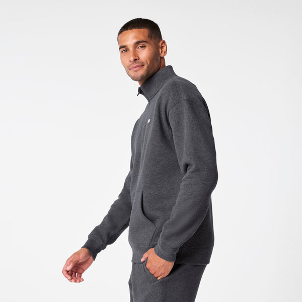 men's Off-Shift Charcoal Heather Grey ¼ Zip - Sweatshirt™