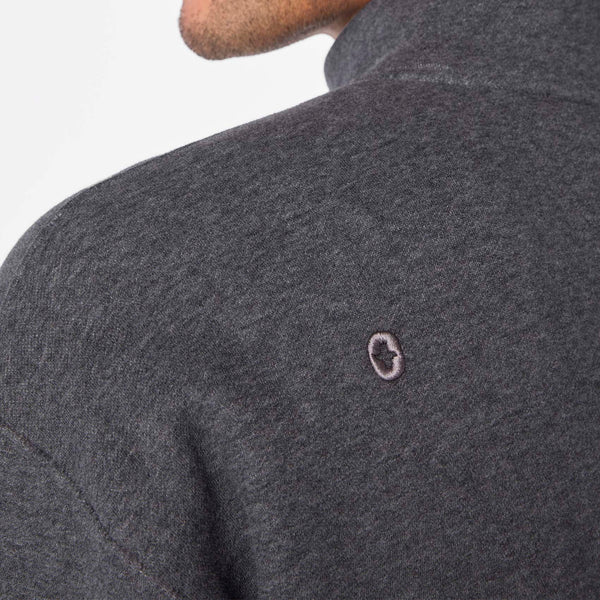 men's Off-Shift Charcoal Heather Grey ¼ Zip - Sweatshirt™