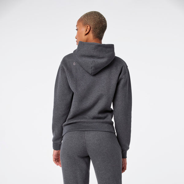 women's Charcoal Heather Grey Off-Shift - Hoodie Sweatshirt™