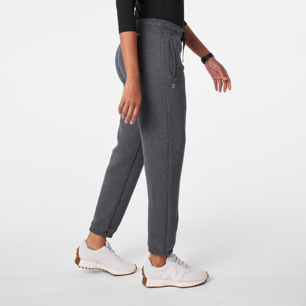 women's Charcoal Heather Grey Off-Shift Relaxed - Jogger Sweatpant™