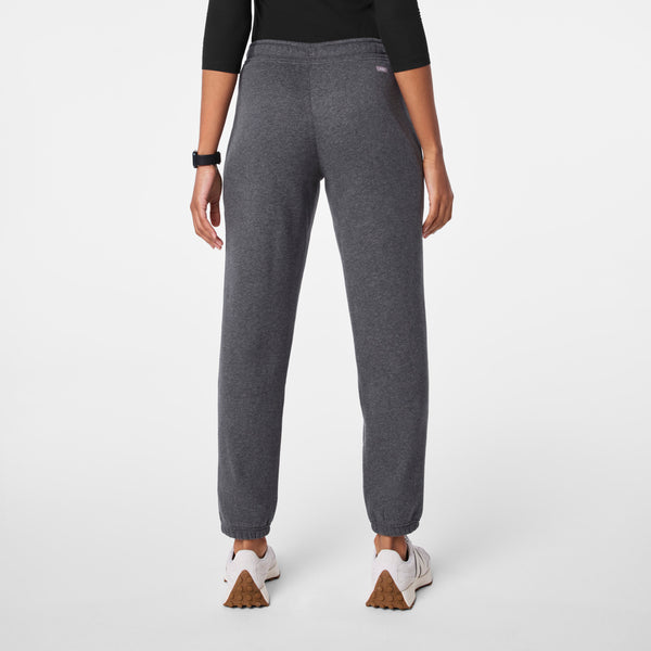 women's Charcoal Heather Grey Off-Shift Relaxed - Jogger Sweatpant™