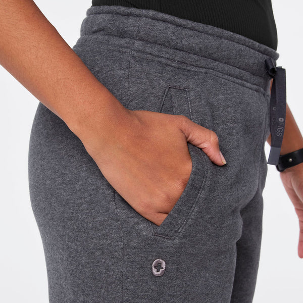 women's Charcoal Heather Grey Off-Shift Relaxed - Jogger Sweatpant™