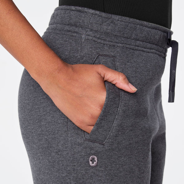 women's Charcoal Heather Grey Off-Shift Wide Leg - Sweatpant™