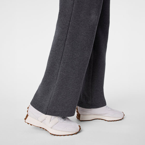 women's Charcoal Heather Grey Off-Shift Wide Leg - Sweatpant™