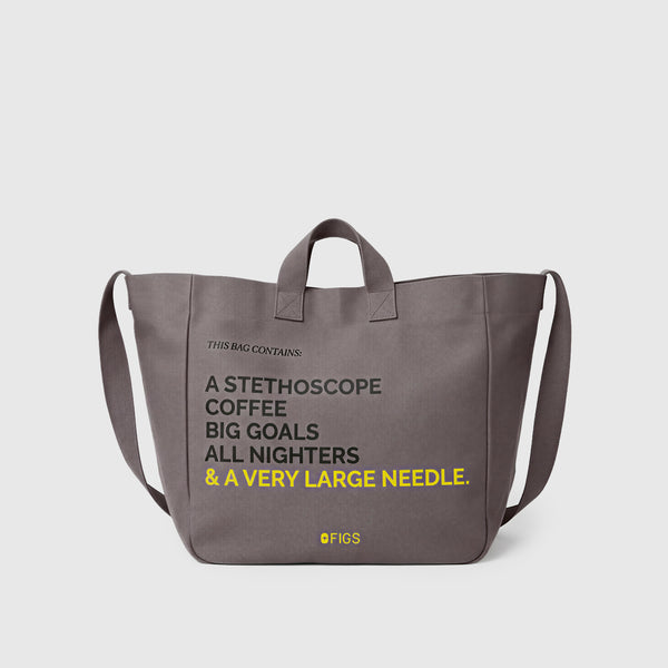 Dark Grey A Very Large Needle Tote