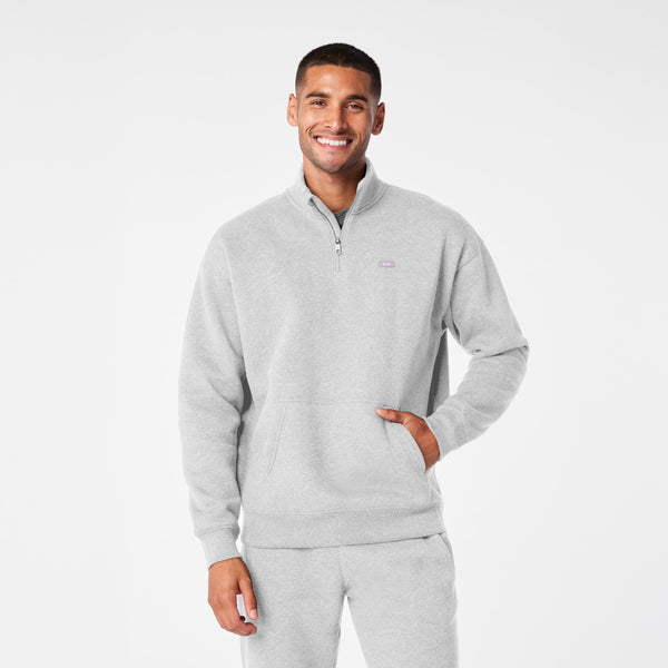 men's Off-Shift Heather Grey ¼ Zip - Sweatshirt™