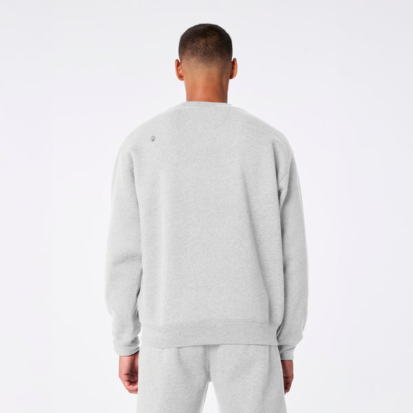 men's Heather Grey Off-Shift Relaxed - Crewneck Sweatshirt™