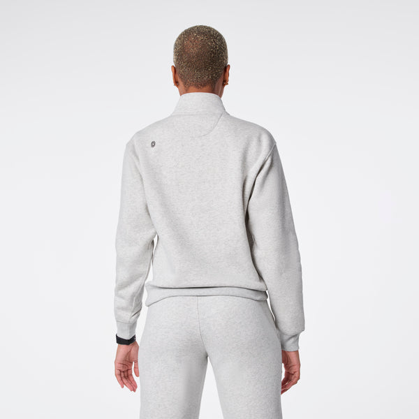 women's Heather Grey Off-Shift ¼ Zip - Sweatshirt™