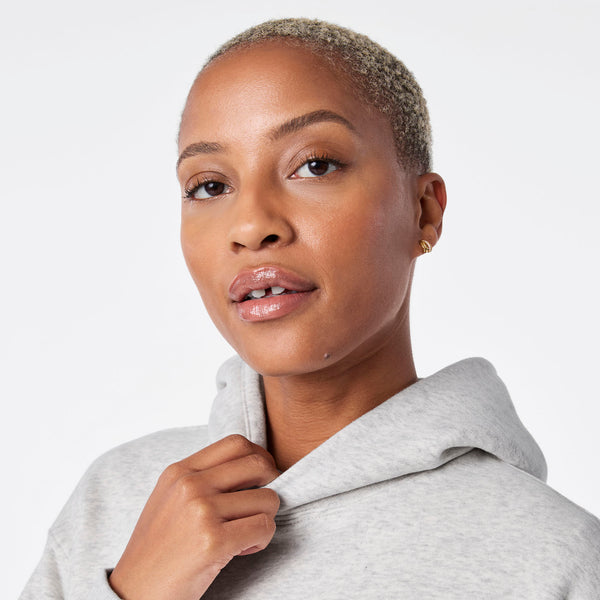 women's Heather Grey Off-Shift - Hoodie Sweatshirt™