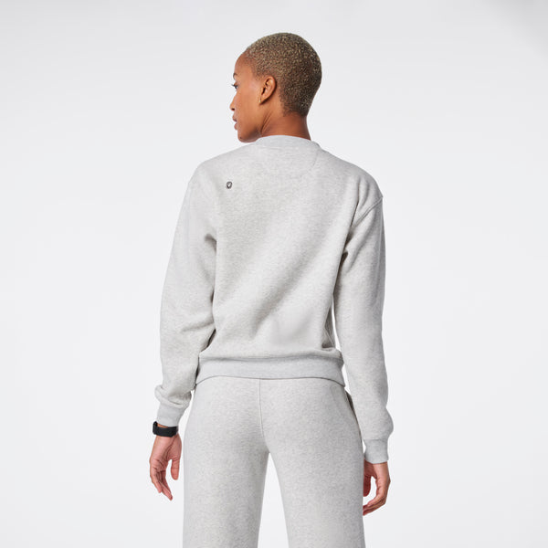 women's Heather Grey Off-Shift Relaxed - Crewneck Sweatshirt™