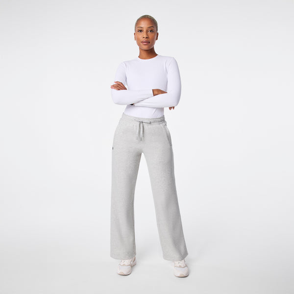women's Heather Grey Off-Shift Wide Leg - Sweatpant™