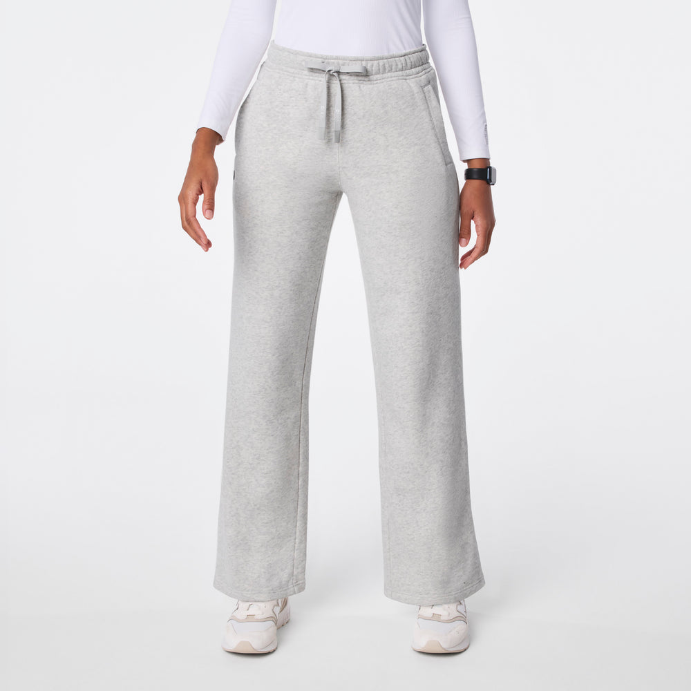 women's Heather Grey Off-Shift Wide Leg - Sweatpant™