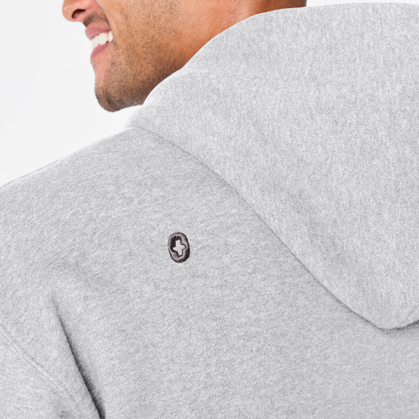 men's Heather Grey Off-Shift - Hoodie Sweatshirt™