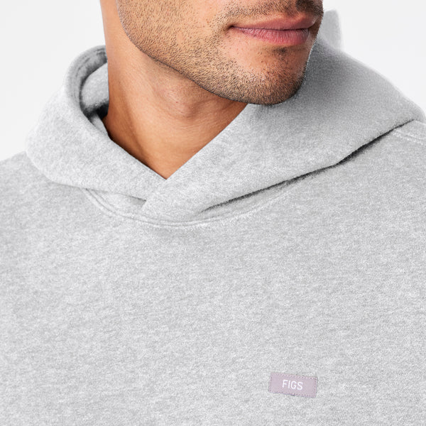 men's Heather Grey Off-Shift - Hoodie Sweatshirt™