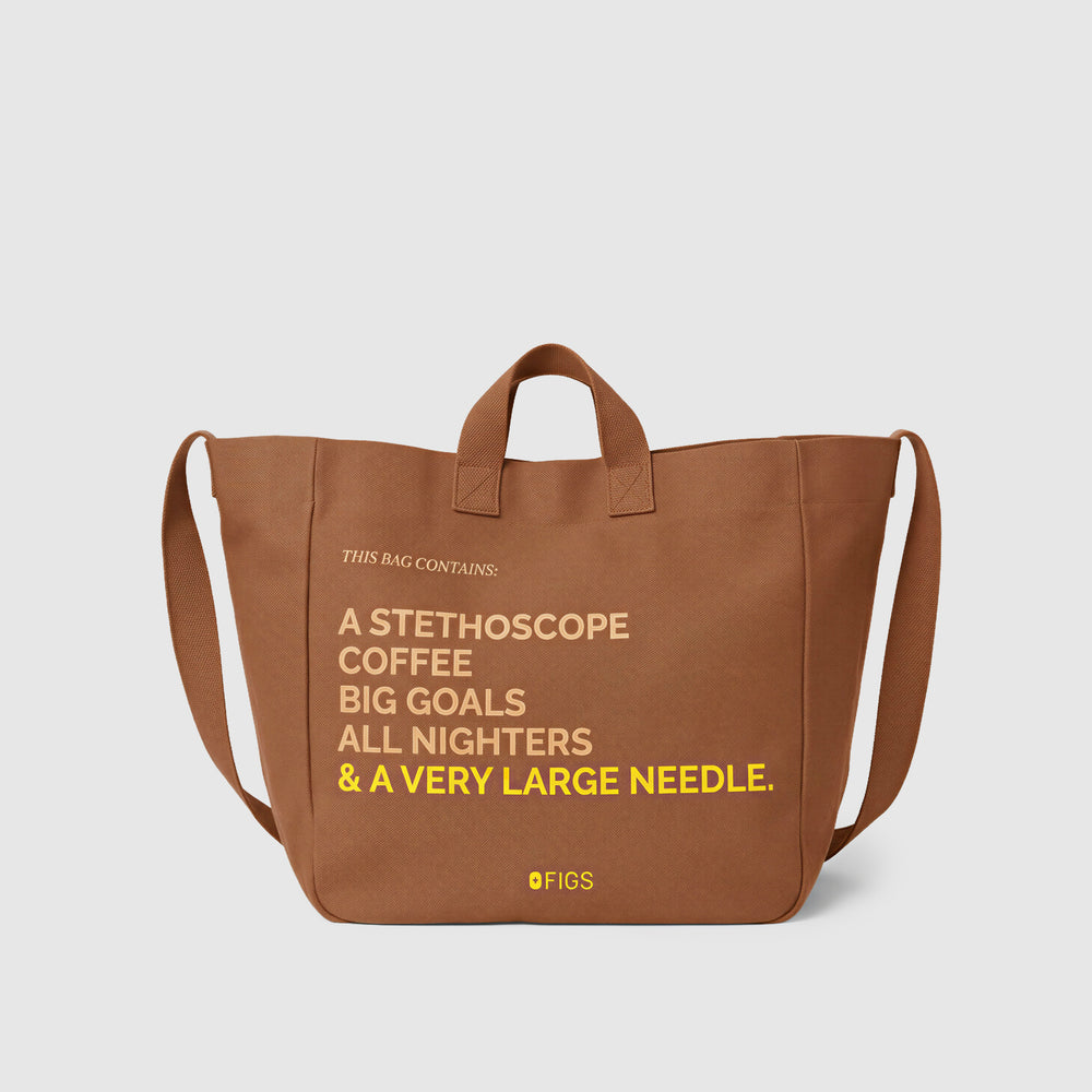 Mocha A Very Large Needle Tote
