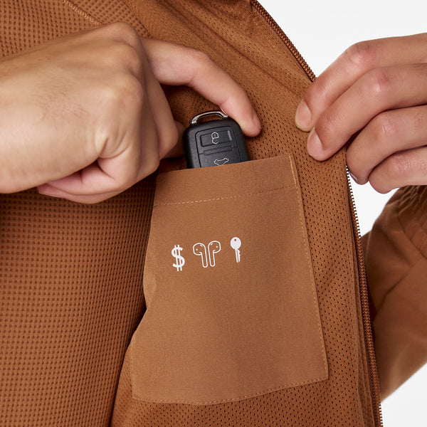 men's Mocha Cobaki -  Scrub Jacket