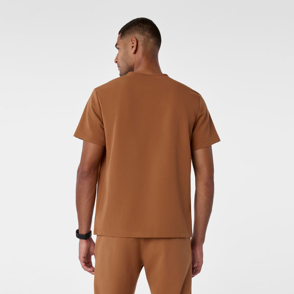men's Mocha  Leon - Three-Pocket Scrub Top™