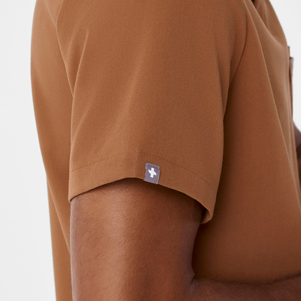 men's Mocha  Leon - Three-Pocket Scrub Top™