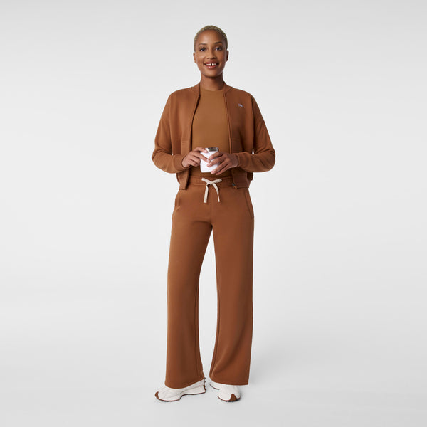 women's Mocha Off-Shift Bomber Sweatshirt™