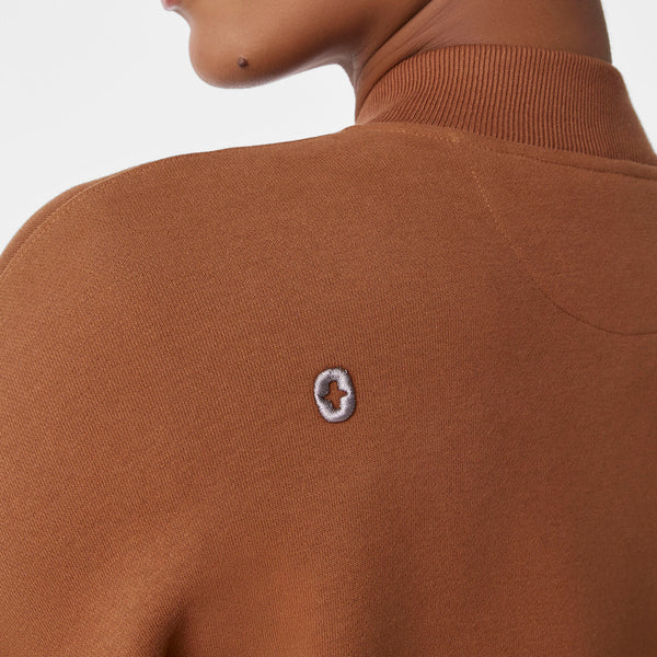 women's Mocha Off-Shift Bomber Sweatshirt™