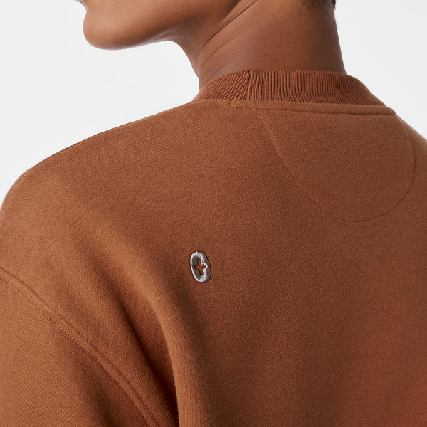 women's Mocha Off-Shift Relaxed - Crewneck Sweatshirt™