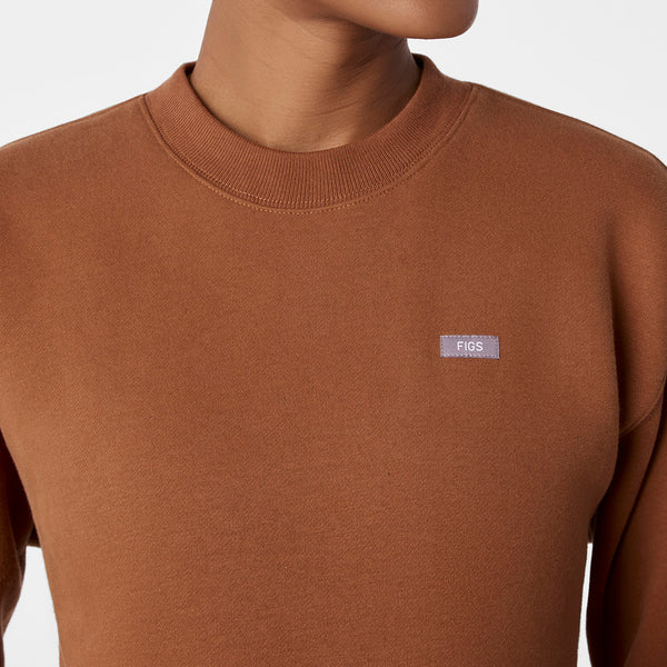 women's Mocha Off-Shift Relaxed - Crewneck Sweatshirt™