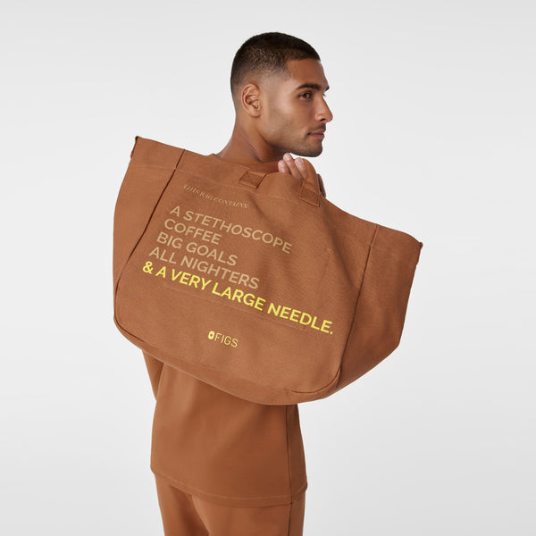 Mocha A Very Large Needle Tote