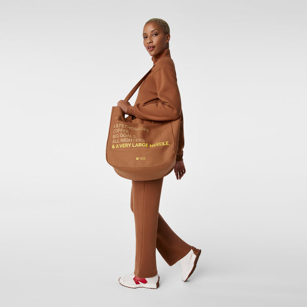 Mocha A Very Large Needle Tote