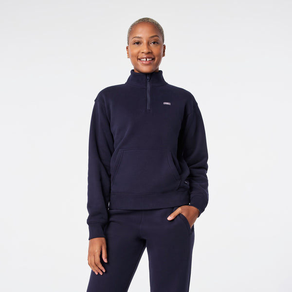 women's Navy Off-Shift ¼ Zip - Sweatshirt™