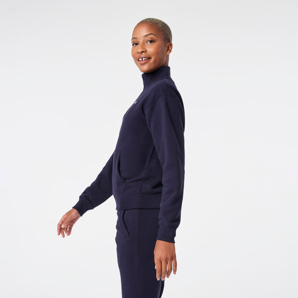 women's Navy Off-Shift ¼ Zip - Sweatshirt™