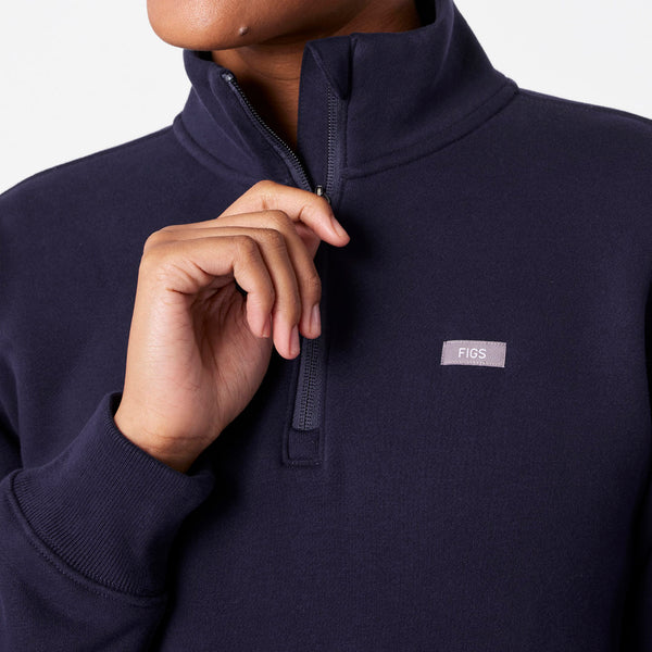 women's Navy Off-Shift ¼ Zip - Sweatshirt™