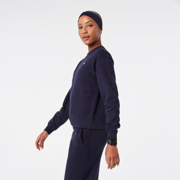 women's Navy Off-Shift Relaxed - Crewneck Sweatshirt™