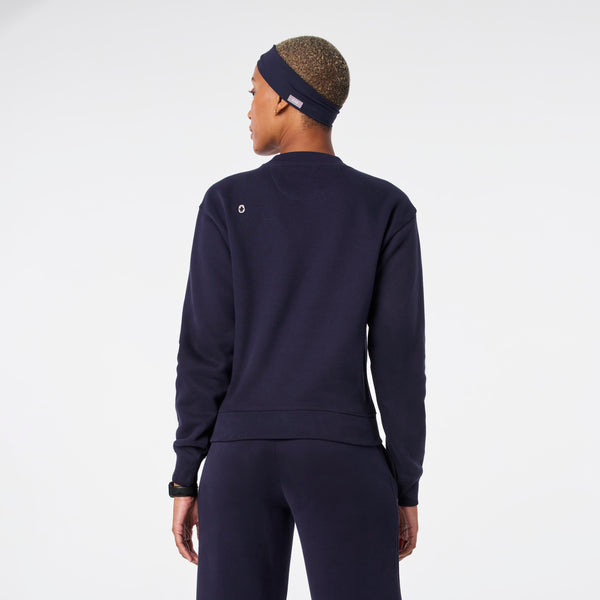 women's Navy Off-Shift Relaxed - Crewneck Sweatshirt™