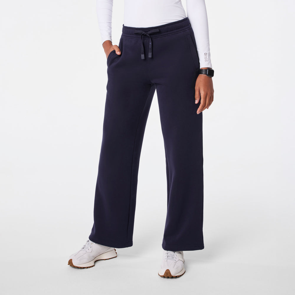 women's Navy Off-Shift Wide Leg - Sweatpant™