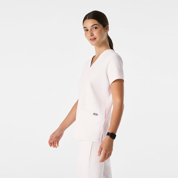 women's Off White Casma - Three-Pocket Scrub Top™