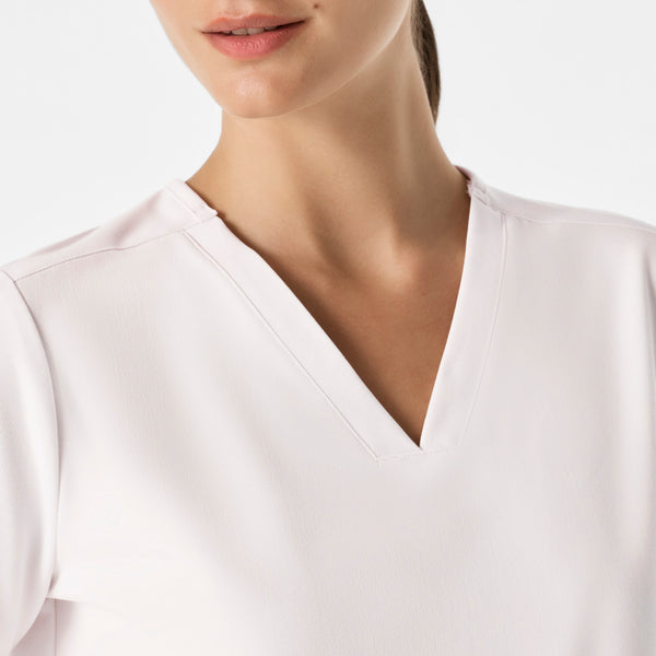 women's Off White Casma - Three-Pocket Scrub Top™