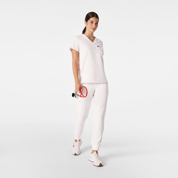 women's Off White Catarina Petite - One-Pocket Scrub Top™