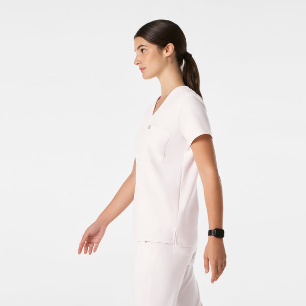 women's Off White Catarina Petite - One-Pocket Scrub Top™