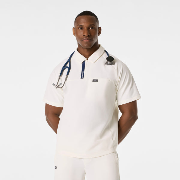 men's Off White FIGS x Team USA FIBREx Polo - Scrub Top